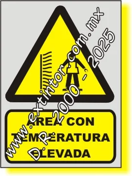 Se�alamiento de Seguridad e Higiene para �REA TEMPERATURA ELEVADA