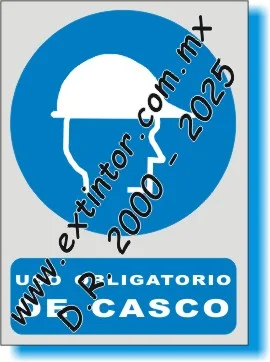 Se�alamiento de Seguridad e Higiene para USO OBLIGATORIO DE CASCO
