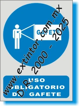 Sealamiento de Seguridad e Higiene para USO OBLIGATORIO DE GAFETE