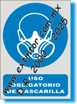 Se�alamiento de Seguridad e Higiene para USO OBLIGATORIO DE MASCARILLA